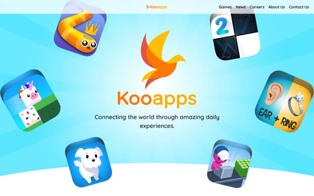 Screenshot of kooapps.com