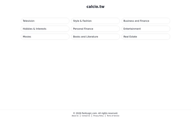 Screenshot of calcio.tw