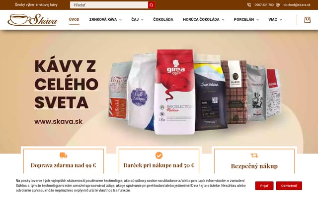 Screenshot of skava.sk