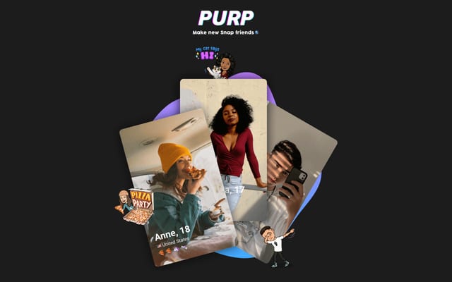 Screenshot of purp.social