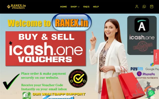 Screenshot of ranexchanger.co.in