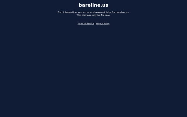 Screenshot of bareline.us