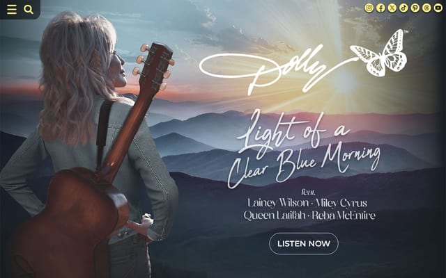 Screenshot of dollyparton.com