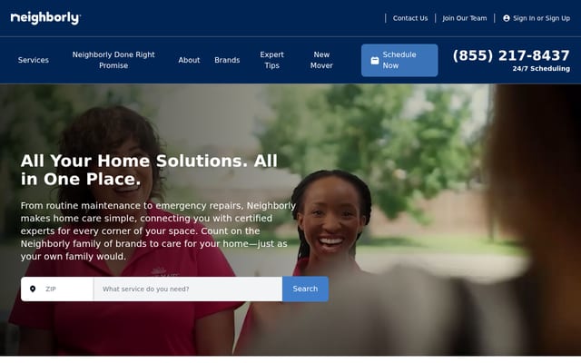 Screenshot of neighborly.com