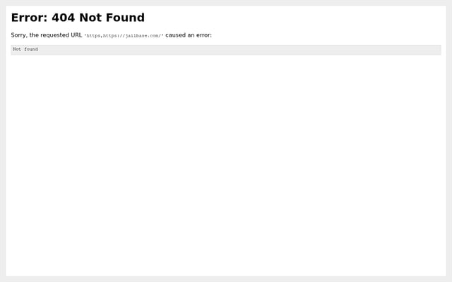 Screenshot of jailbase.com