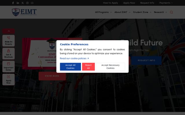 Screenshot of eimt.fr