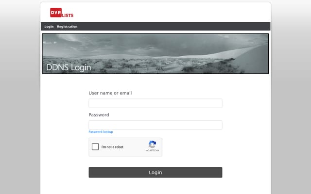 Screenshot of dvrlists.com