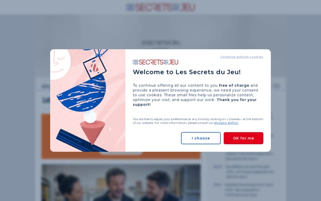 Screenshot of secretsdujeu.com