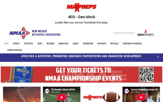 Screenshot of nmact.org