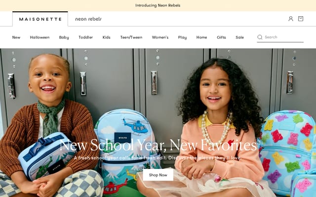 Screenshot of maisonette.com