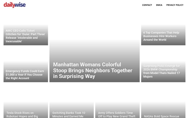 Screenshot of dailywise.com