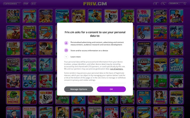 Screenshot of friv.cm