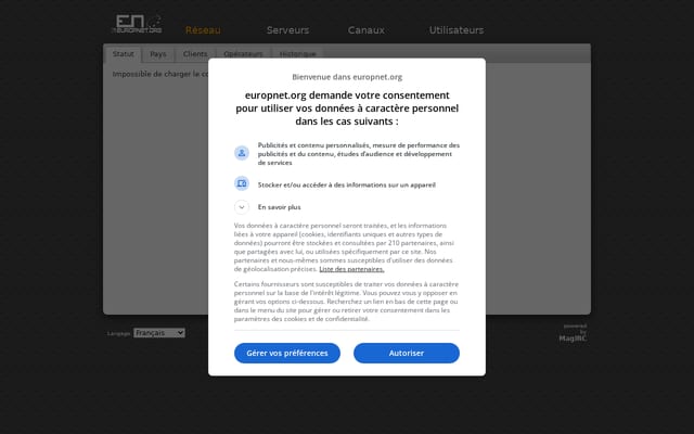 Screenshot of europnet.org