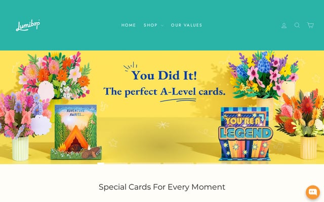 Screenshot of lumibop.com