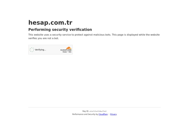 Screenshot of hesap.com.tr