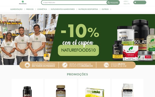 Screenshot of naturefoods.pt