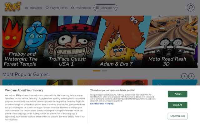 Screenshot of yepi.com
