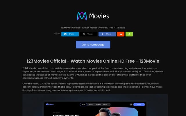 Screenshot of 123moviesz.org