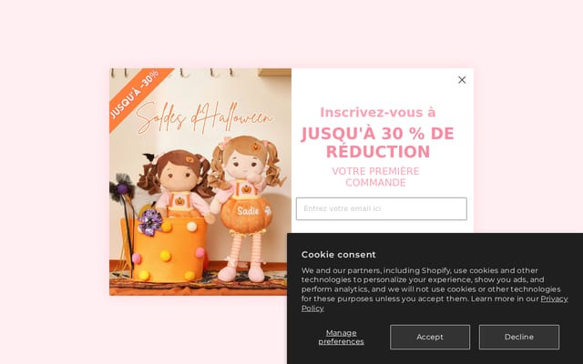 Screenshot of leyadoll.com