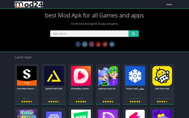 Screenshot of mod24.xyz