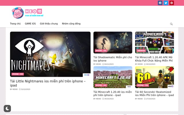 Screenshot of heoid.online