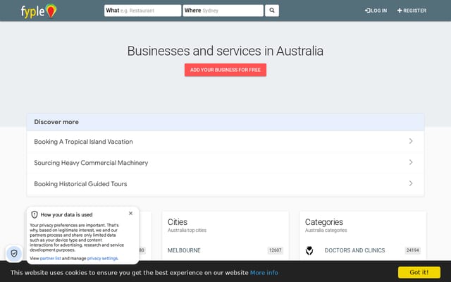 Screenshot of fyple.biz