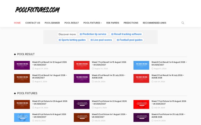 Screenshot of poolfixtures.com