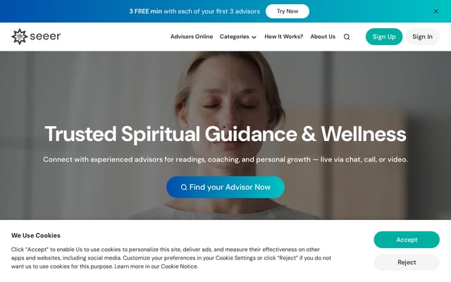Screenshot of seeer.com