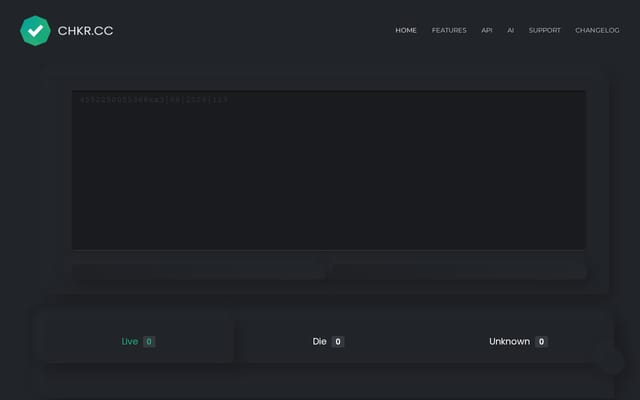 Screenshot of chkr.cc