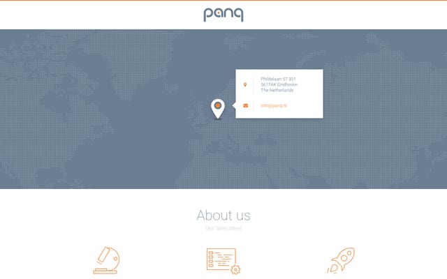 Screenshot of panq.nl