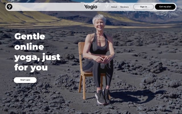 Screenshot of yogio.net