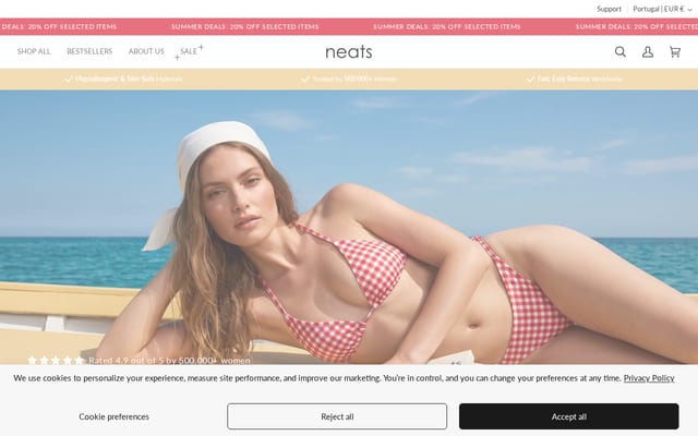 Screenshot of neats.me