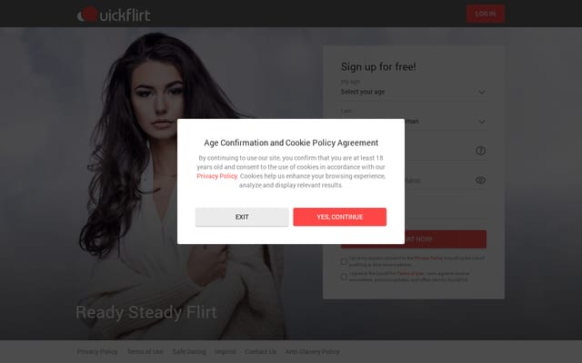 Screenshot of quickflirt.com