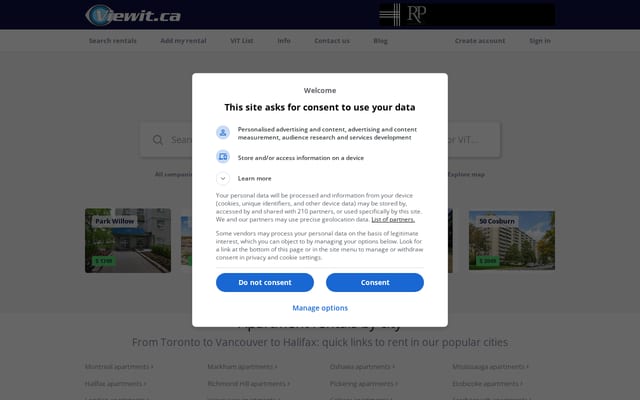 Screenshot of viewit.ca