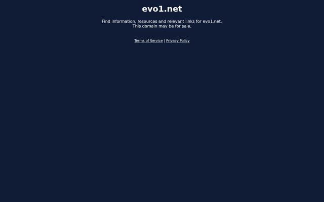 Screenshot of evo1.net