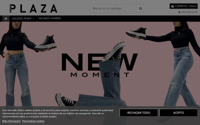 Screenshot of calzadosplaza.com