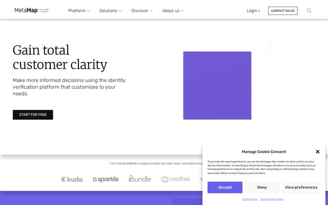 Screenshot of metamap.com