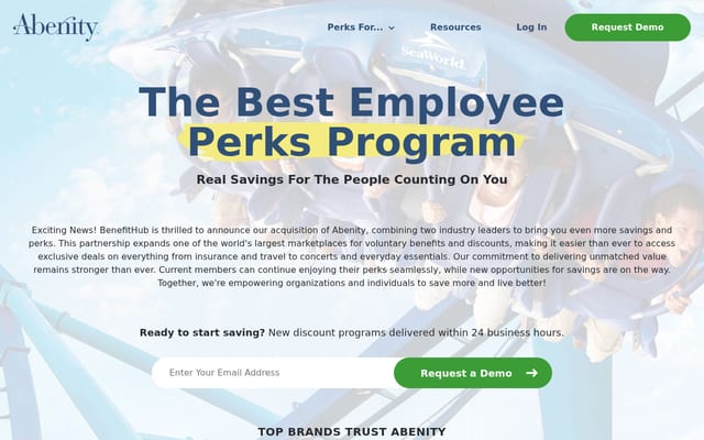 Screenshot of abenity.com