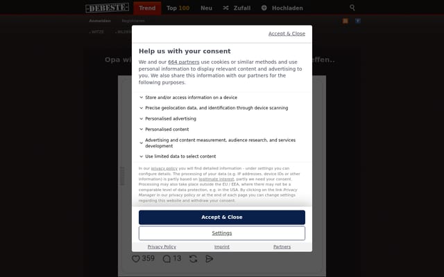 Screenshot of debeste.de
