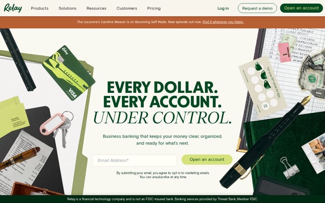 Screenshot of relayfi.com