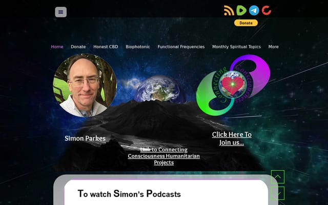 Screenshot of simonparkes.org