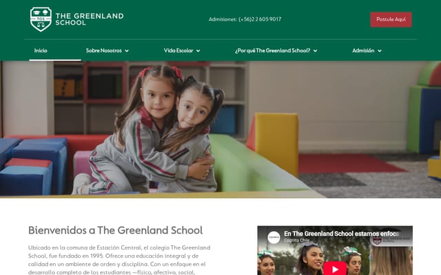 Screenshot of thegreenlandschool.cl
