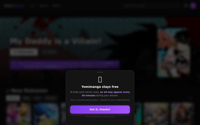 Screenshot of yomimanga.com