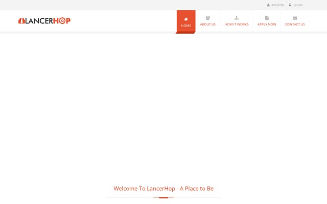 Screenshot of lancerhop.com