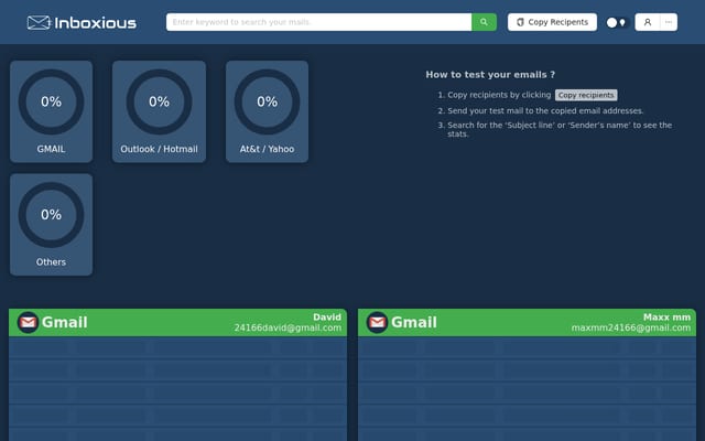 Screenshot of inboxious.com