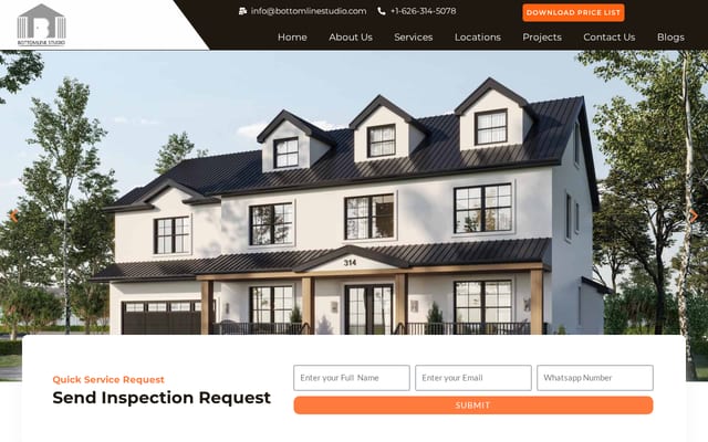 Screenshot of bottomlinestudio.com