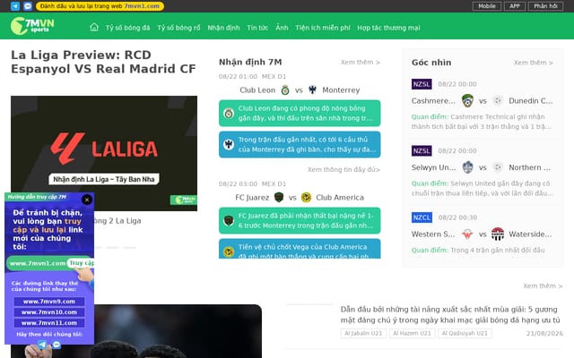 Screenshot of 7mvn.com