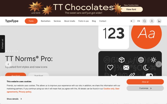 Screenshot of typetype.org