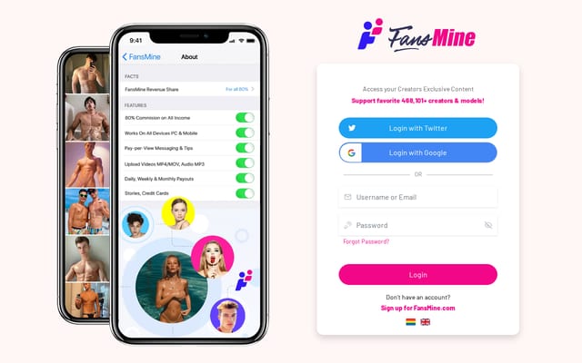 Screenshot of fansmine.com
