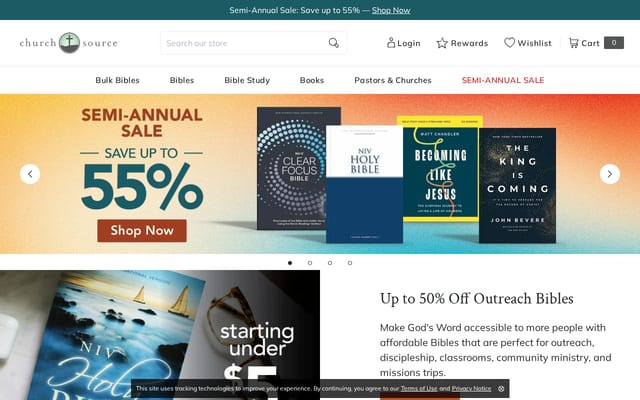 Screenshot of churchsource.com